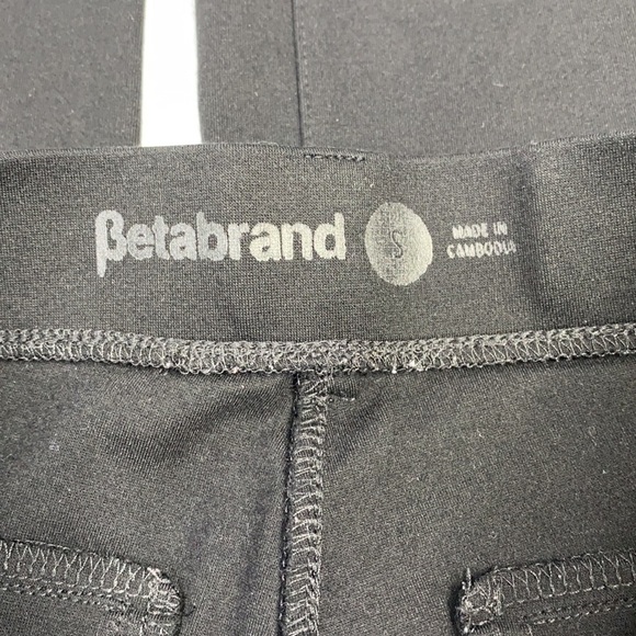 BETABRAND Black Classic Dress Pant Yoga Pants W0076-BK Straight Leg Small - Picture 8 of 9